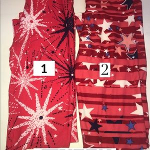 2 pairs Americana leggings